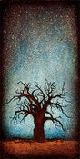 Image of "Horizon Tree Baobab 1" <br> Size: 12x6" <br> 2nd photo shows size