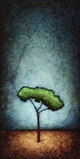Image of "Horizon Tree Peace 1" <br> Size: 12x6" <br> 2nd photo shows size