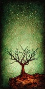 Image of "Solo Tree Dormant Green" <br> Size: 12x6" <br> 2nd photo shows size