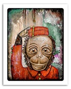Image of 8x10" Paper Print - Fez Monkey 2