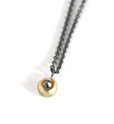Image of Black Diamond Dot Necklace