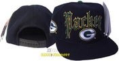 Image of Vintage Green Bay Packers Old English Retro Snapback Hat Cap
