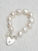 Image of Pearl Heart Bracelet - Style 2