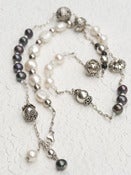 Image of Fresh Water Pearl and Silver Necklace