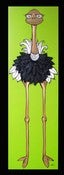 Image of 8x20 Matted Prints: 'The Lofty Ostrich' 