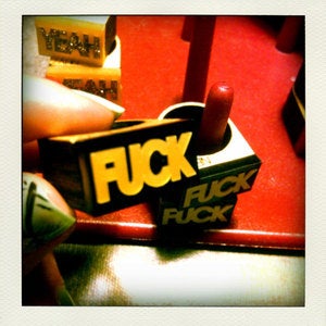 Image of Fuck Ring (Black and Gold)