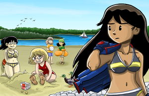 Image of Dumbing of Age: "Monroe Lake" poster