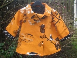 Image of Asymmetrical reversible jacket tutorial and pattern 5Y/6Y/7Y/8Y - PDF