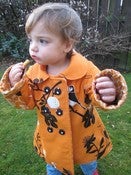 Image of Reversible double breasted coat pattern and tutorial 18m/2T/3T/4T - PDF