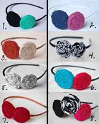 Image of Pre-Designed Adult Rosette Headbands