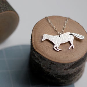 Image of mustang horse necklace