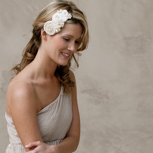 Image of White Snow Hairpiece