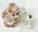 Image of Blushing Ivory Silk Brooch Bridal Bouquet
