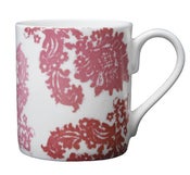 Image of Bone china mug Decayed glamour collection – Pink Damask Design