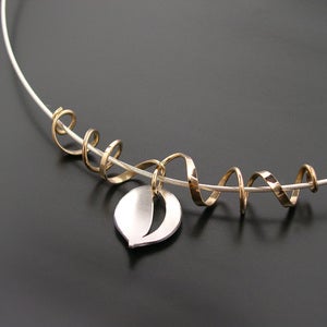 Image of Leaf & Tendril Pendant.........(G-20 Necklace)