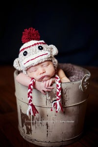 Image of Boy Sock Monkey Hat