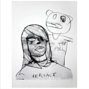 Image of Antony Micallef - Pulling Sophie the Versace Girl -Limited edition Screen Print Will