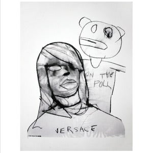 Image of Antony Micallef - Pulling Sophie the Versace Girl -Limited edition Screen Print Will