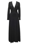 Image of Archive Ossie Clark for Radley Black Crepe Maxi Dress