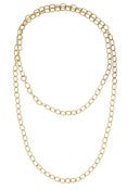 Image of <i>Alice Rose </i> Gold Round Link 42" Necklace 
