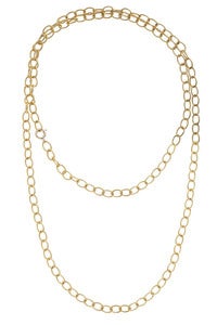 Image of <i>Alice Rose </i> Gold Round Link 42" Necklace 