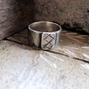 Image of Artisan Sterling Silver "Braveheart" Ring
