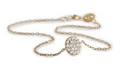 Image of Kara Ackerman <i> Audrey <i/> 14k Yellow Gold and Diamond Disc Bracelet