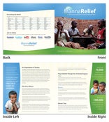 Image of MannaRelief Brochure • 25/pk