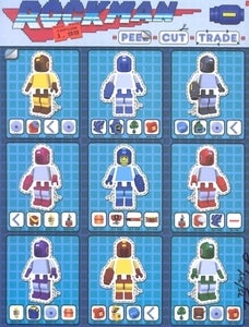 Image of Mega Man Peel-Cut-Trade Print by Raphael Phillips