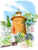 Image of Dovecote, summer weekend, 11am