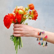 Image of made by lennebelle multi-tassel bracelet