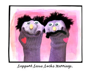 Image of Support Same Socks Marriage.