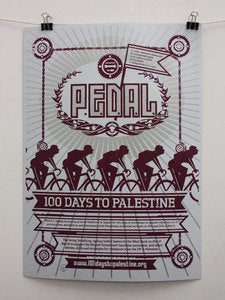 Image of P.E.D.A.L. 100 days to Palestine Poster