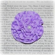 Image of Lilac Ribbon Rosette Hair Clip