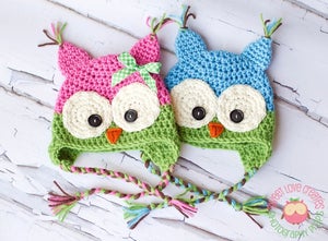 Image of Colorful Owl Hats