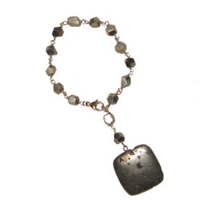 Image of PYRITE DANGLE BRACELET