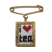 Image of I Heart Tea Brooch