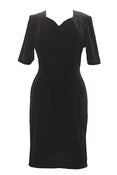 Image of Vintage 1980s Black Velvet Dress