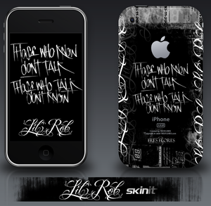 Image of LILROB LYRIC SERIES - IPHONE 3G SKIN
