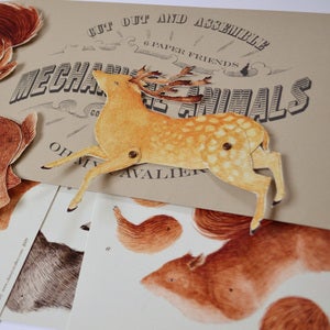 Image of Mechanical Animals-animal paper dolls