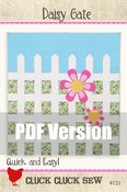 Image of Daisy Gate Quilt Pattern #121, PDF pattern