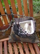 Image of Black and Brown Brocade Handbag B65 SOLD