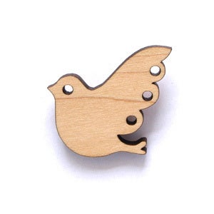 Image of Lovebird Mini Brooch | Rock Maple 