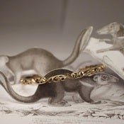 Image of floral carved bangle... {手彫フローラルバングル}