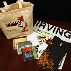 Image of Irving CDs, t-shirt & tote pack