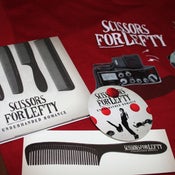 Image of Scissors For Lefty album & t-shirt pack