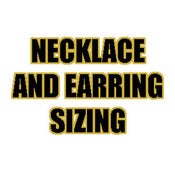 Image of Necklace and Earring Sizing
