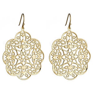 Image of Gold Paisley Earrings