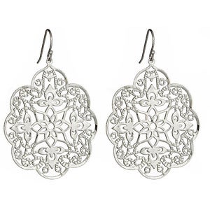 Image of Silver Paisley Earrings