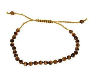 Image of Hand Knotted Tiger Eye Bead Bracelet